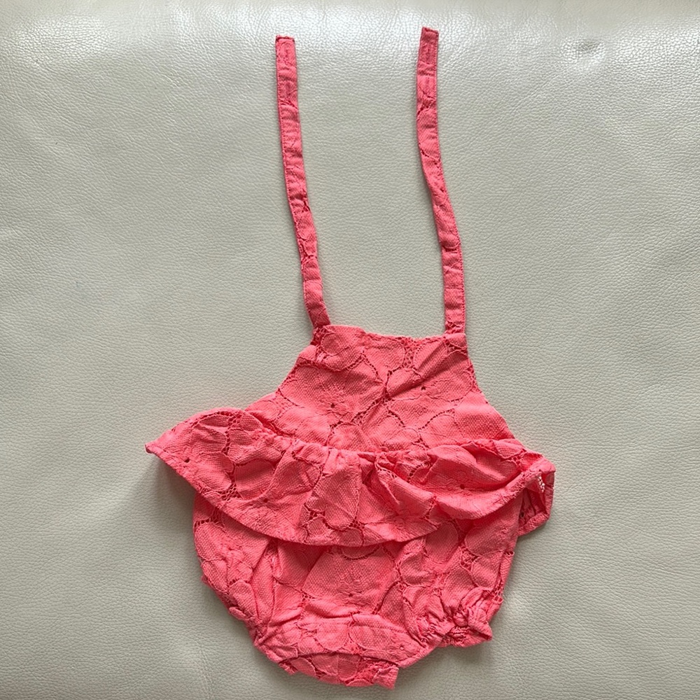 Janie and Jack Coral Baby Outfit